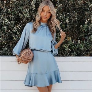 Call Me Angel Textured Satin Dress